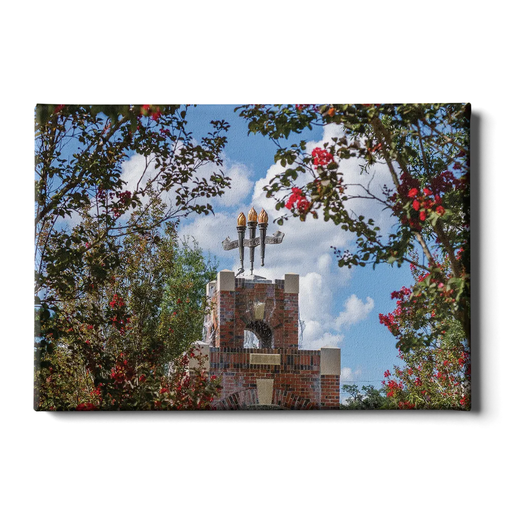 Florida State Seminoles - Red Bloom Framed Torches