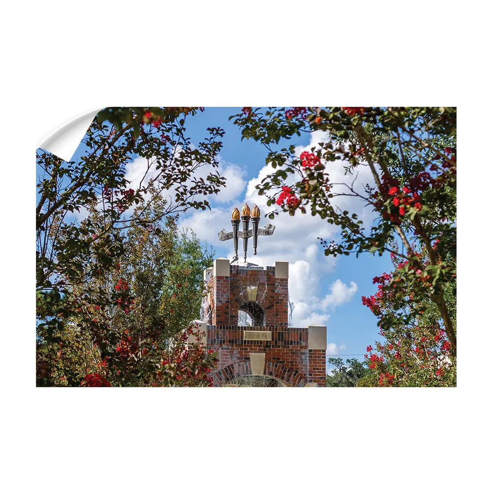 Florida State Seminoles - Red Bloom Framed Torches