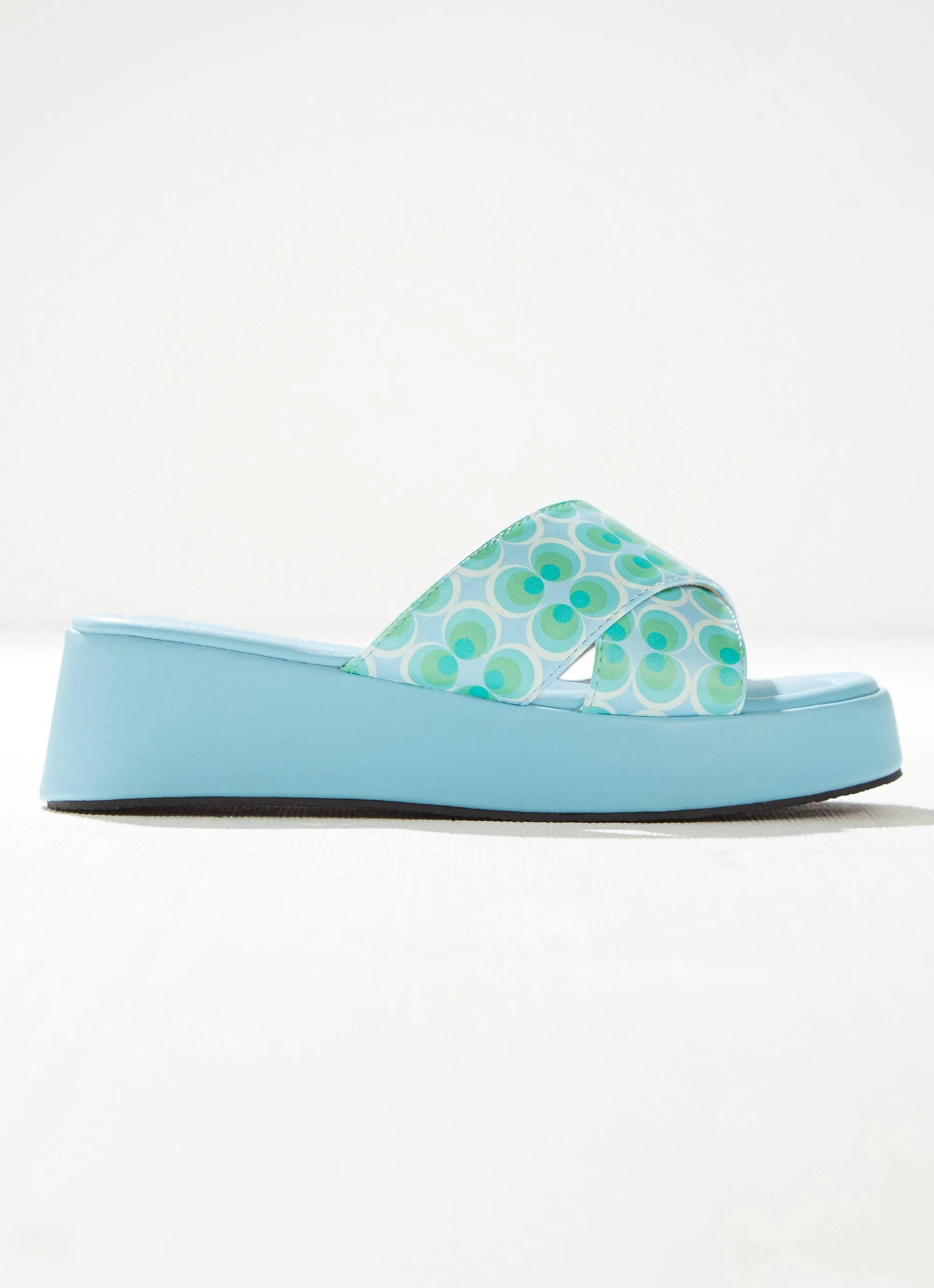 Fonda Cross Over Mule - Seafoam