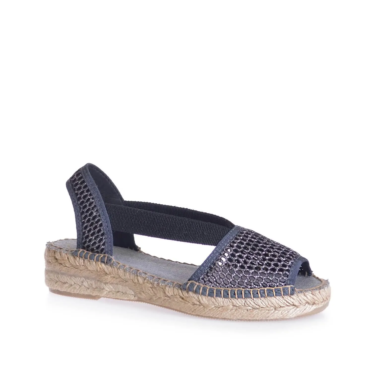 Glitter Cotton Blend Wedge Espadrille for Women - Estel-ZY