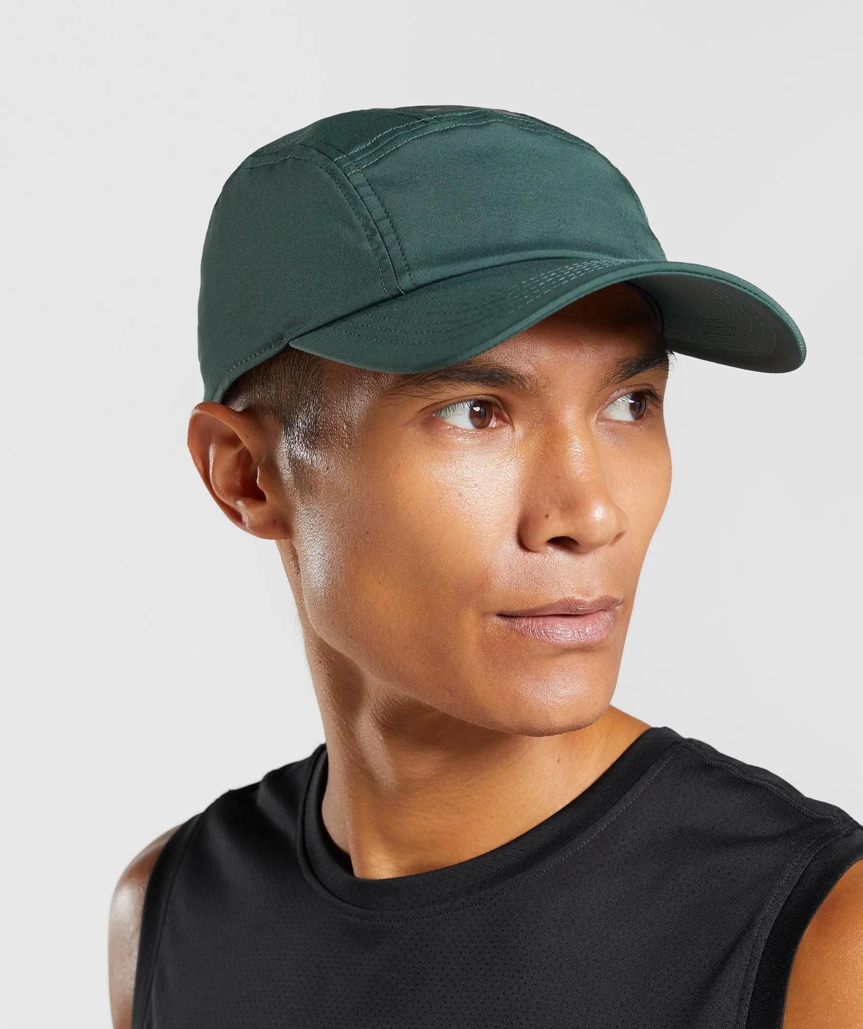 Gymshark  5 Panel Running Cap - Obsidian Green