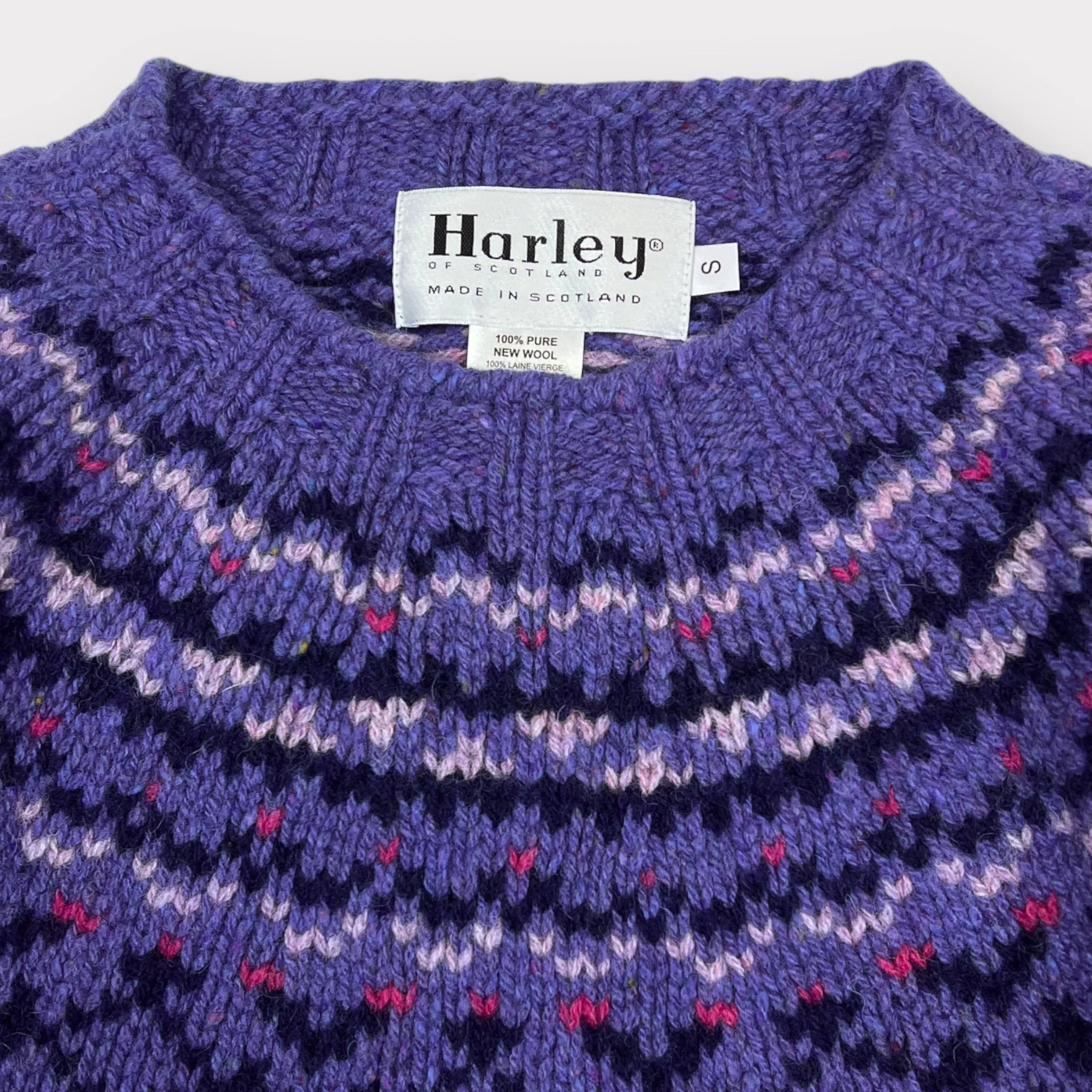 Harley Of Scotland Chunky Fair-Isle Jumper Vatersay