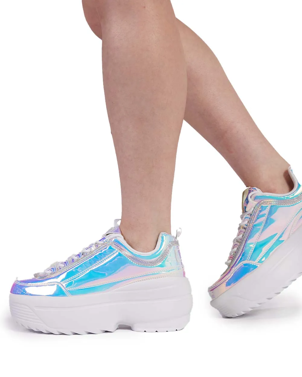 Holo Glacier Chunky Sneakers