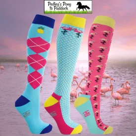 HyFASHION Flamingo Socks (Pack of 3)