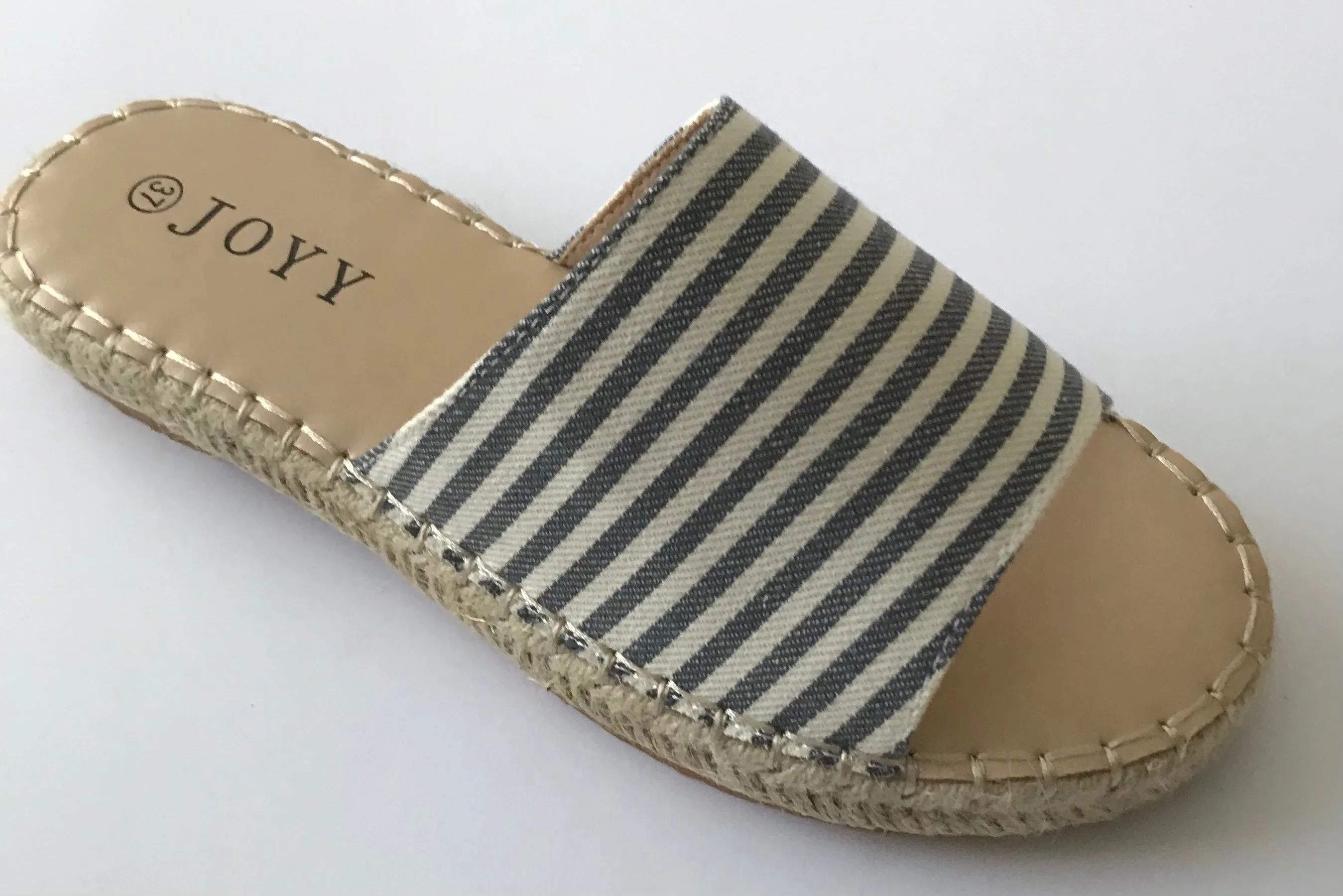 Jasmine espadrilles Navy/white stripe