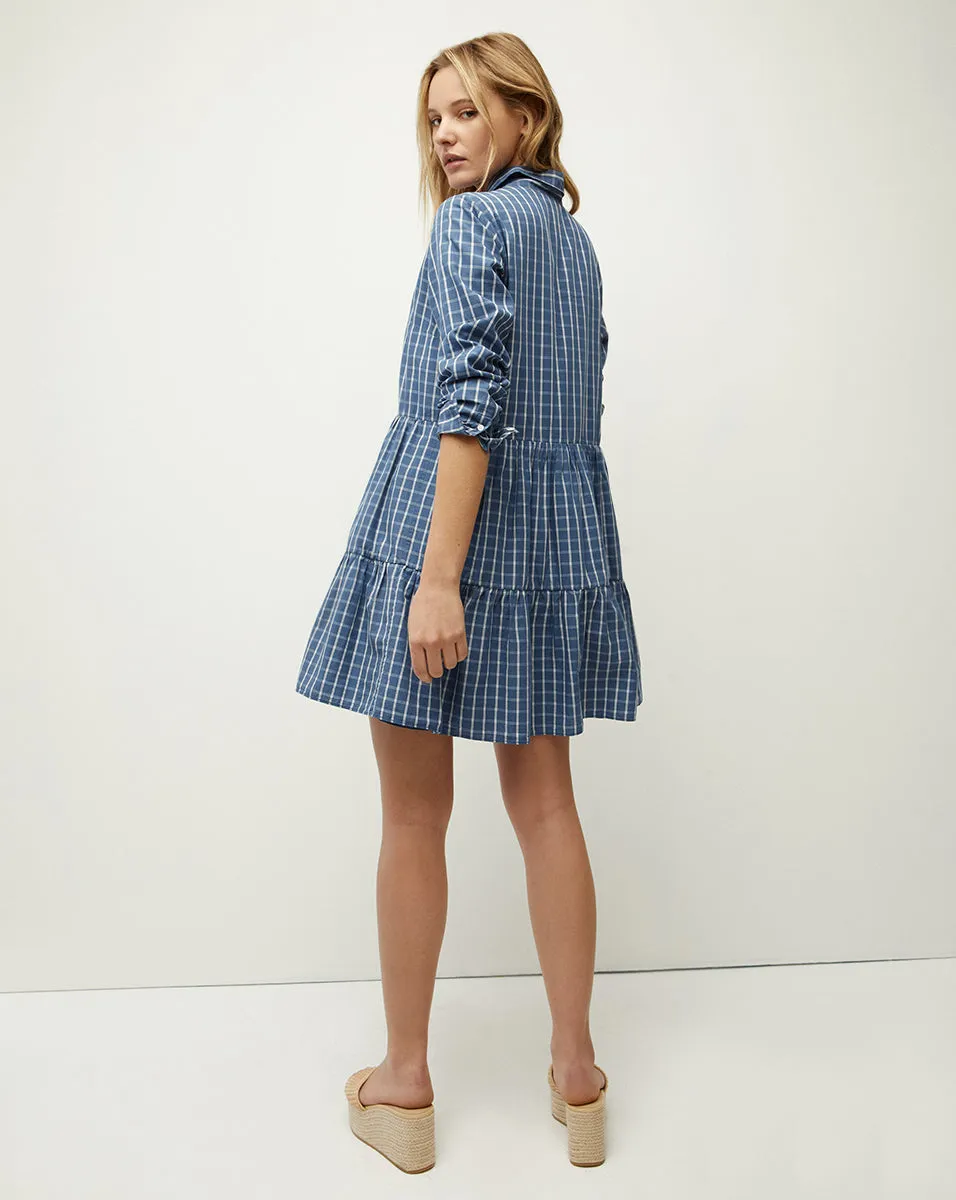 Jemila Plaid Cotton Shirtdress