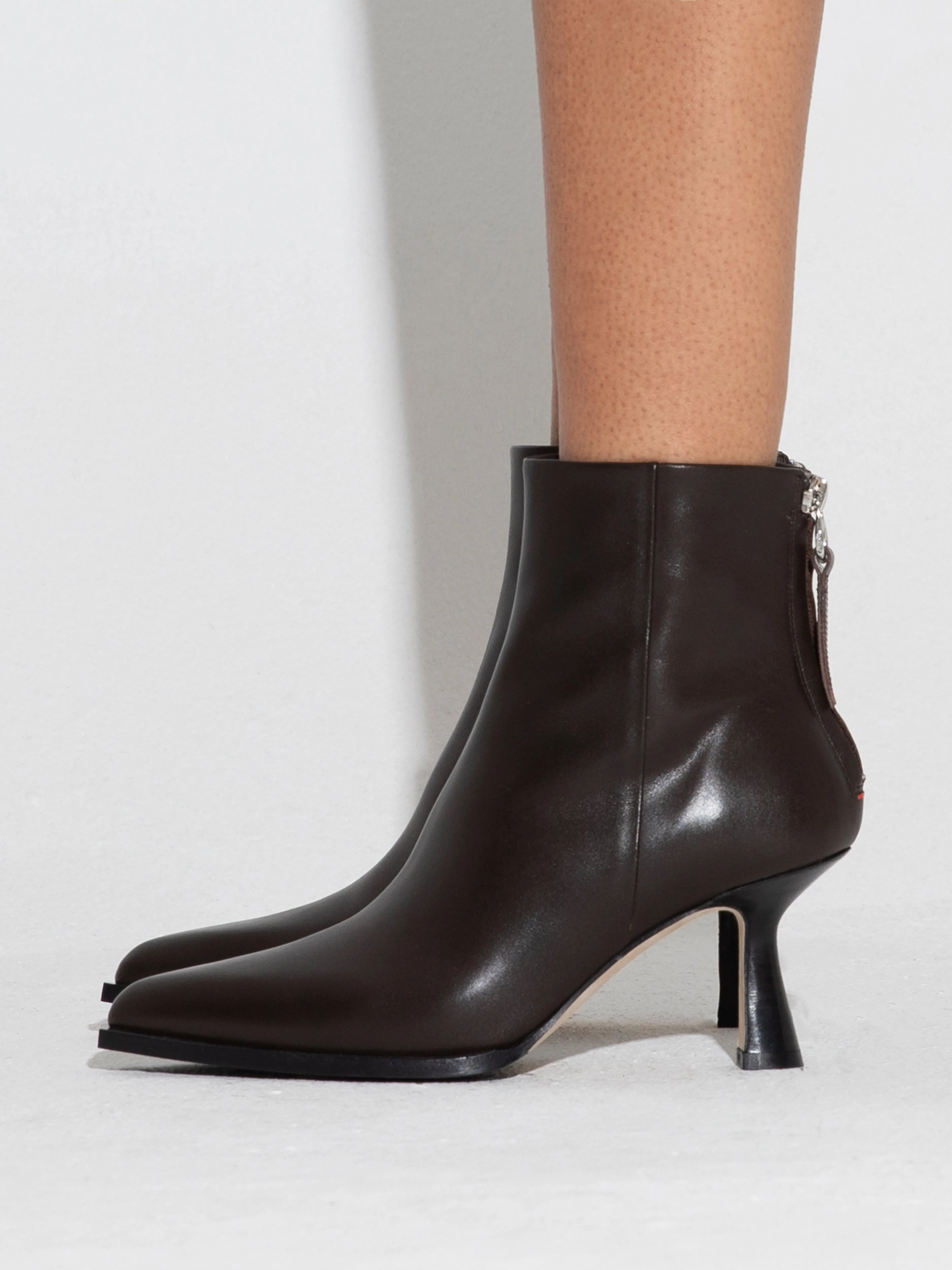 Kala Leather Cowboy Ankle Boots