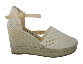 Kanna - Crochet Espadrille White