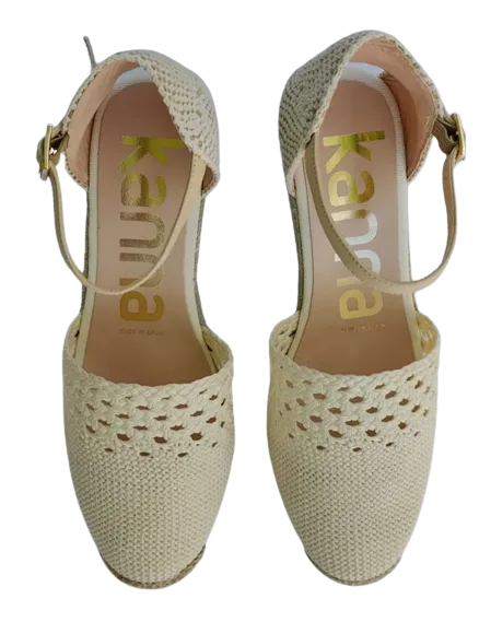 Kanna - Crochet Espadrille White