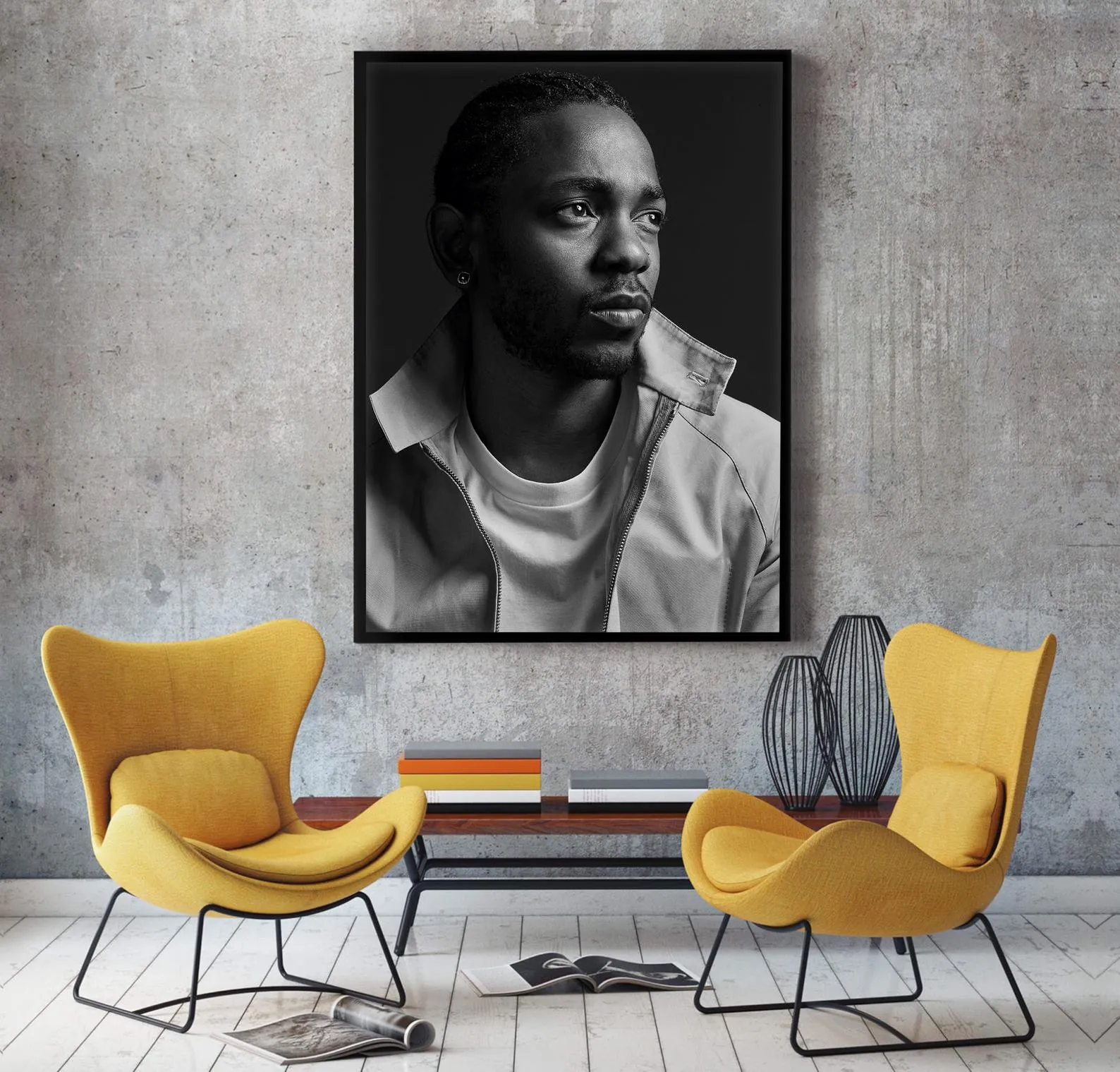 Kendrick Lamar Poster, Hip Hop Poster, Damn Home Decor, Music Poster, Rap Wall Art, Custom Poster, Canvas Poster, Rolled Canvas, Wall Art