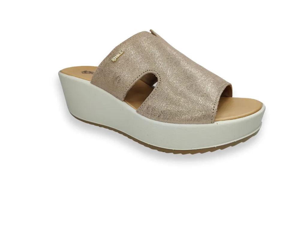 Ladies IGI & Co Sandals Beige Mule Chunky Platform 5668633 sale