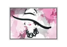 Lady in Large Hat II | Canvas Wall Art Print