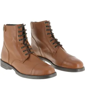 Leather Lace-Up Riding Paddock Boots, Women's