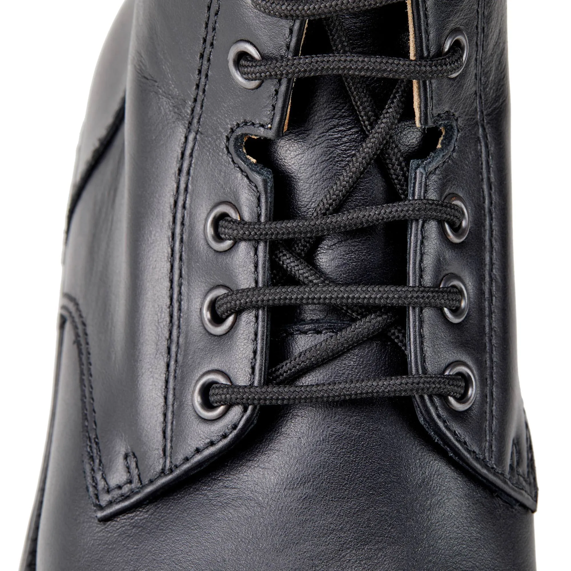 Leather Lace-Up Riding Paddock Boots, Women's