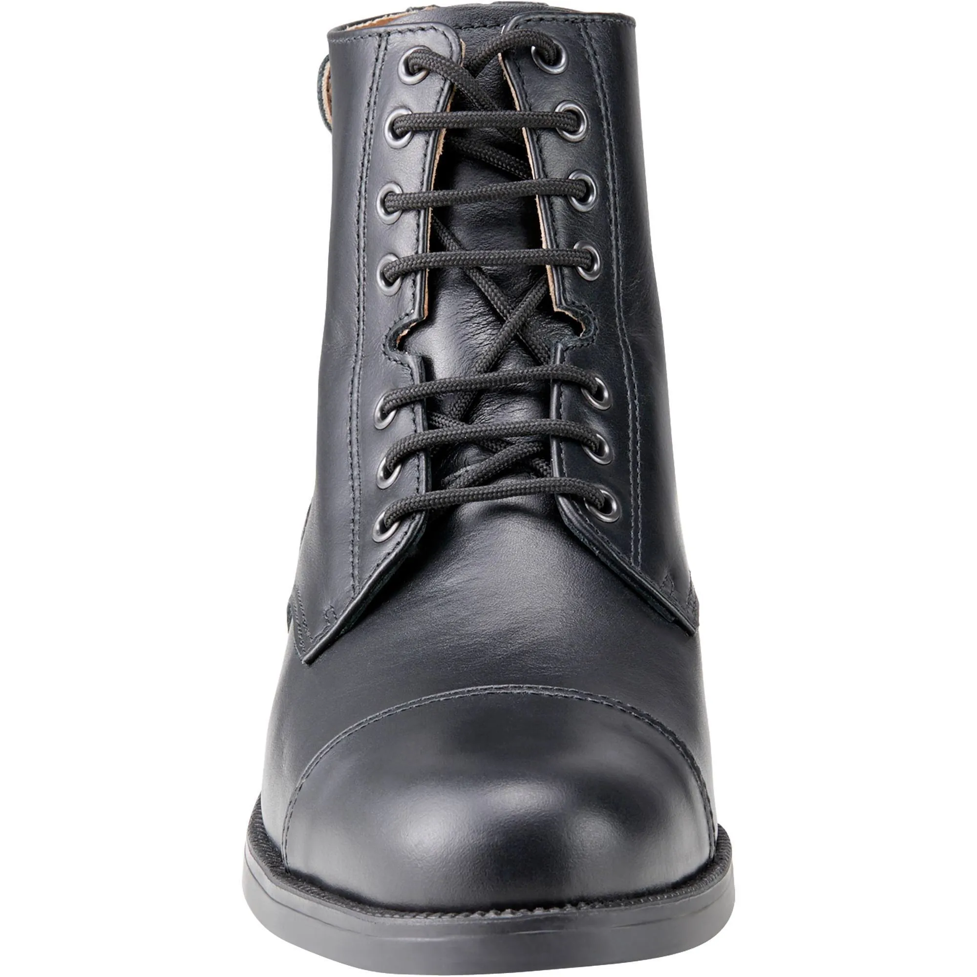 Leather Lace-Up Riding Paddock Boots, Women's