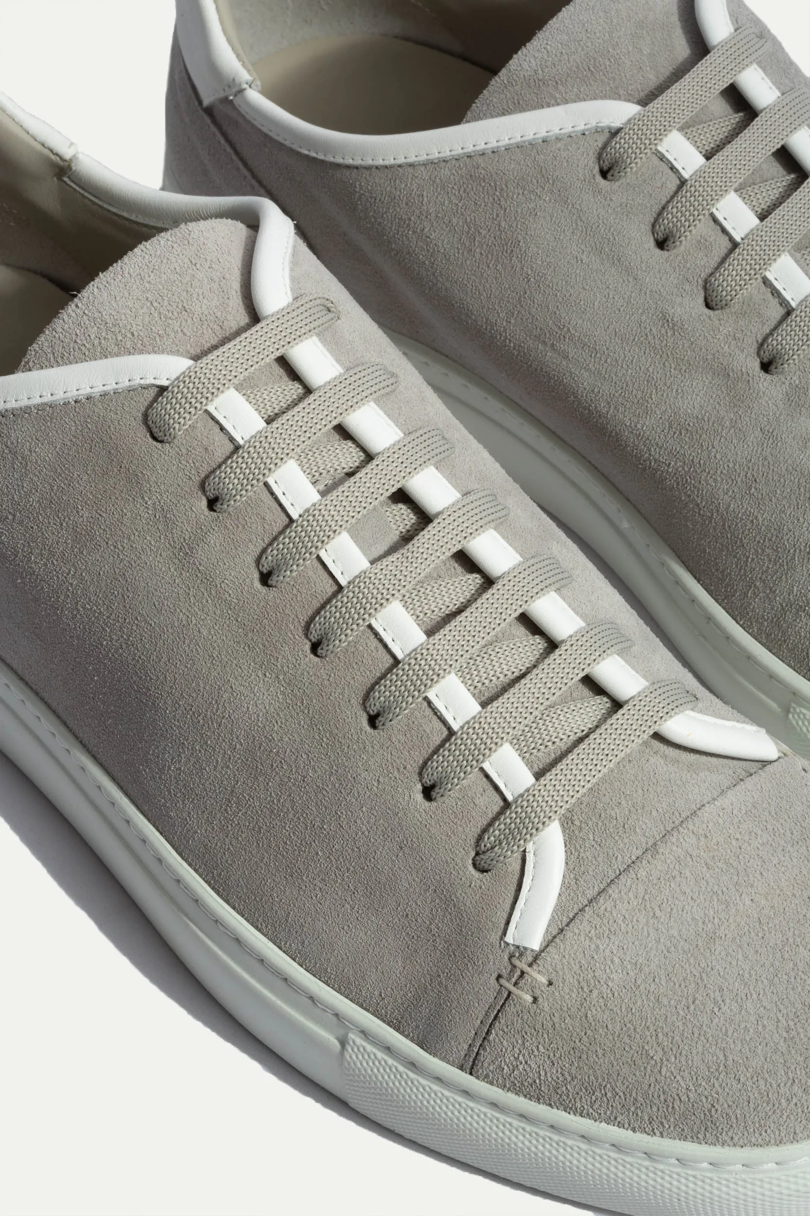 Light grey suede sneakers - Made In Italy