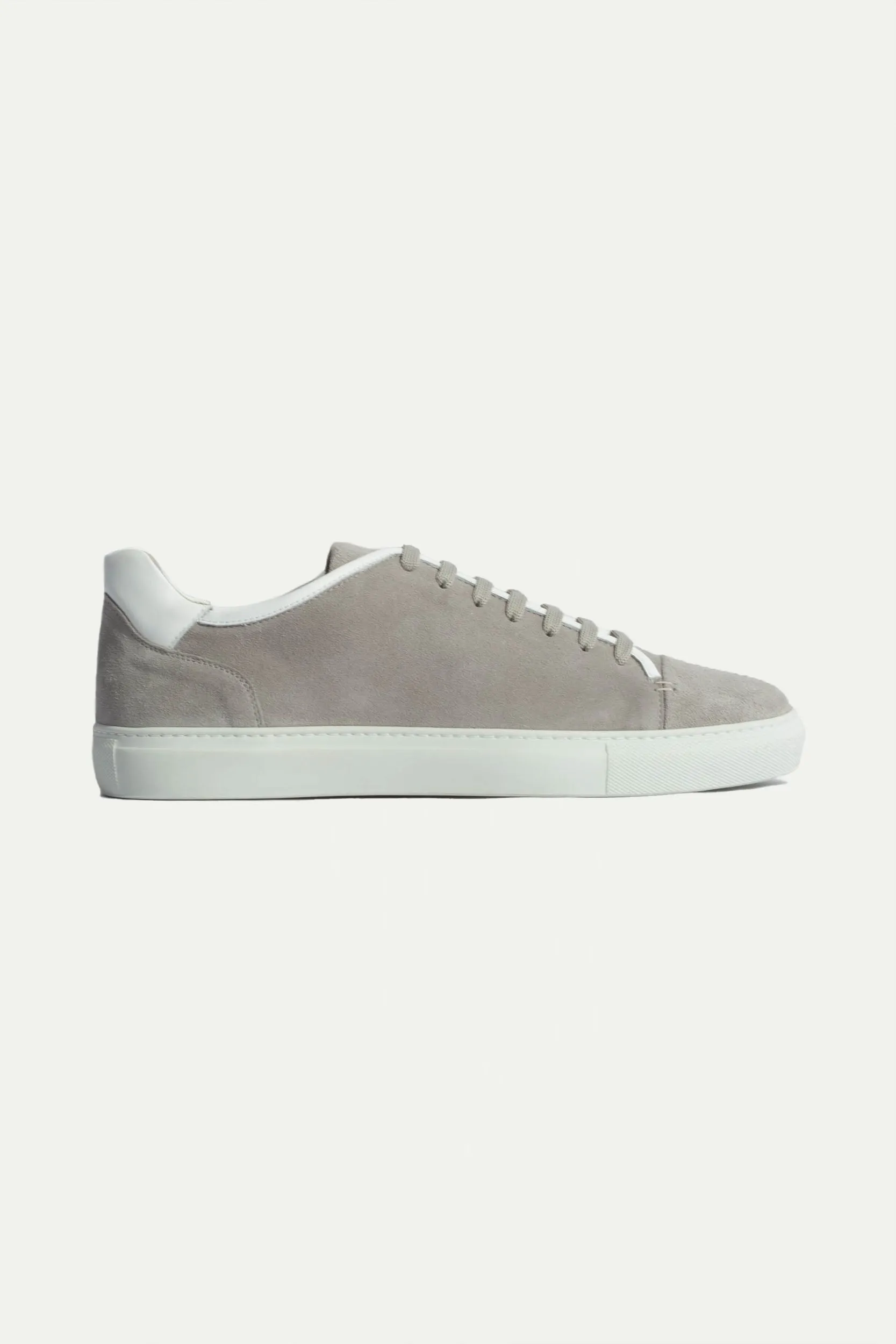 Light grey suede sneakers - Made In Italy