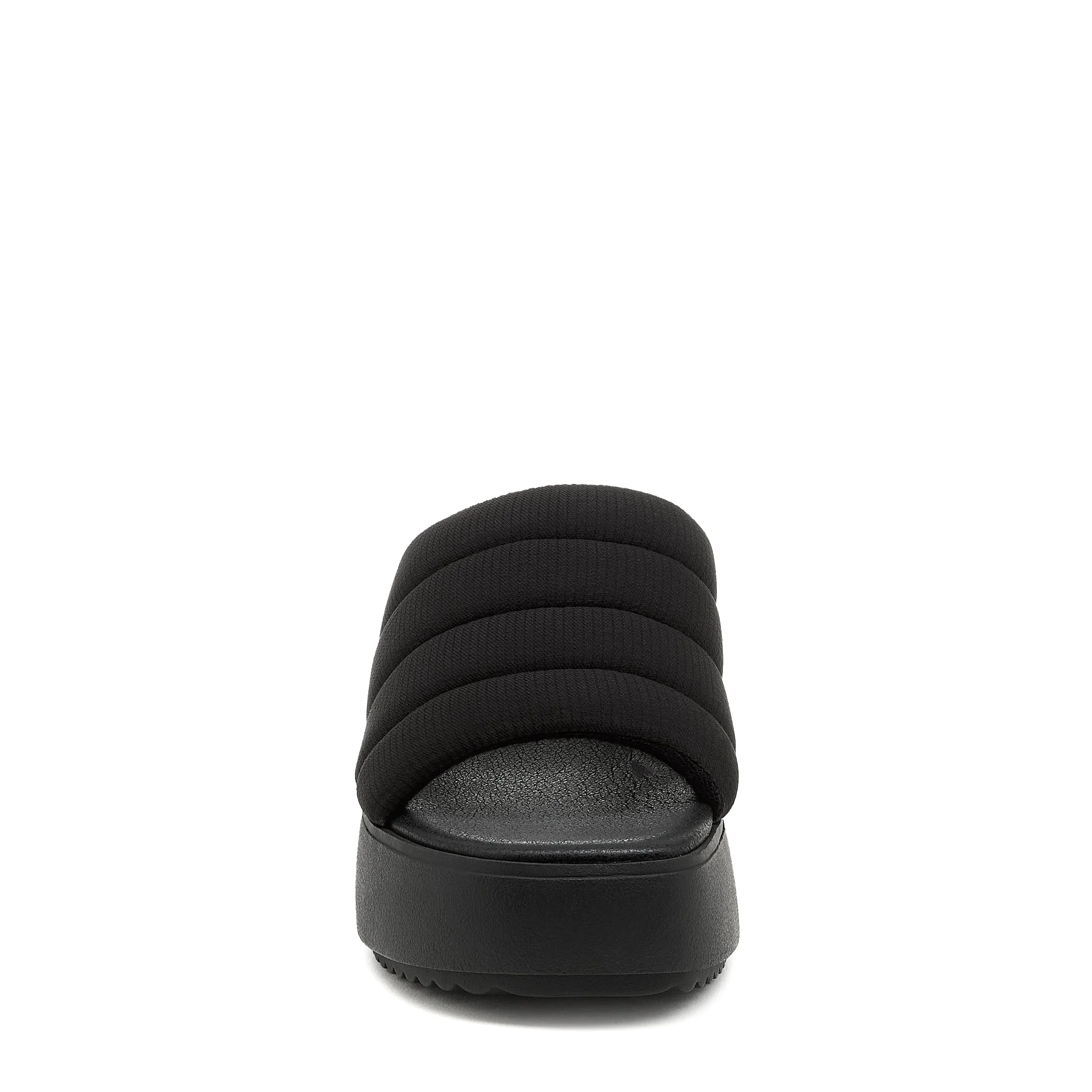 Lounge Black Platform Slide Sandal