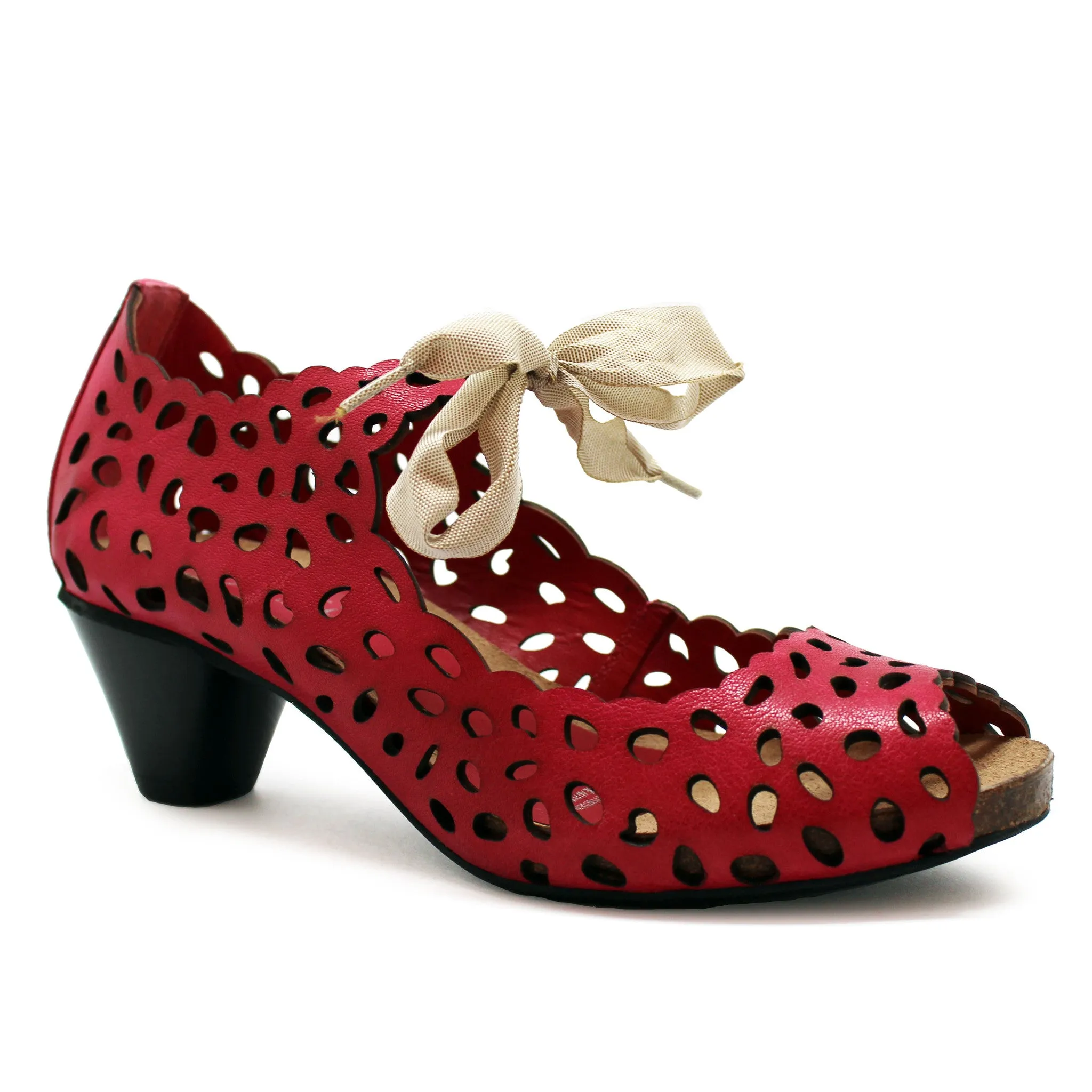 Luca - Fuchsia low heel shoe- LAST PAIR 42!