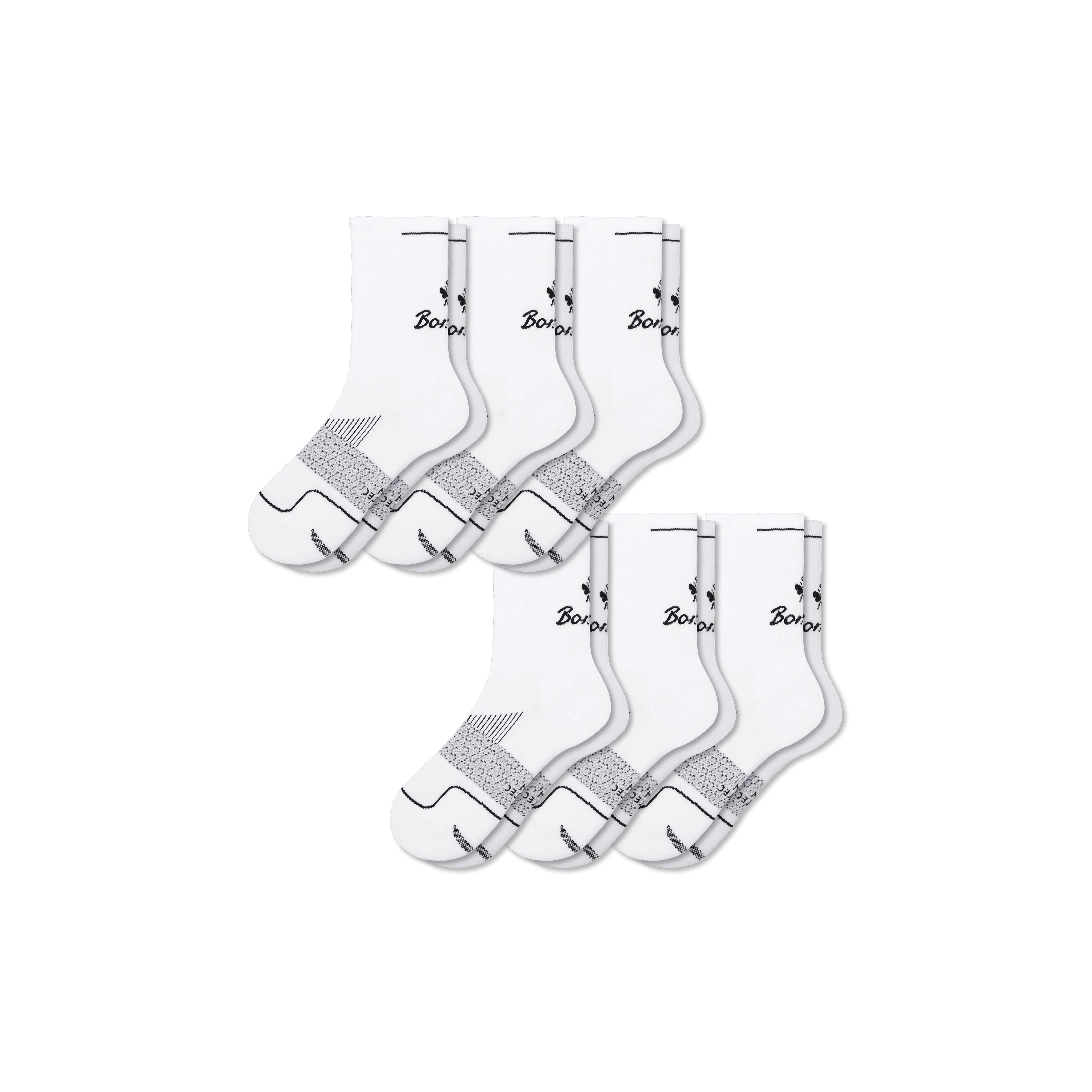 Men's Running Half Calf Sock 6-Pack