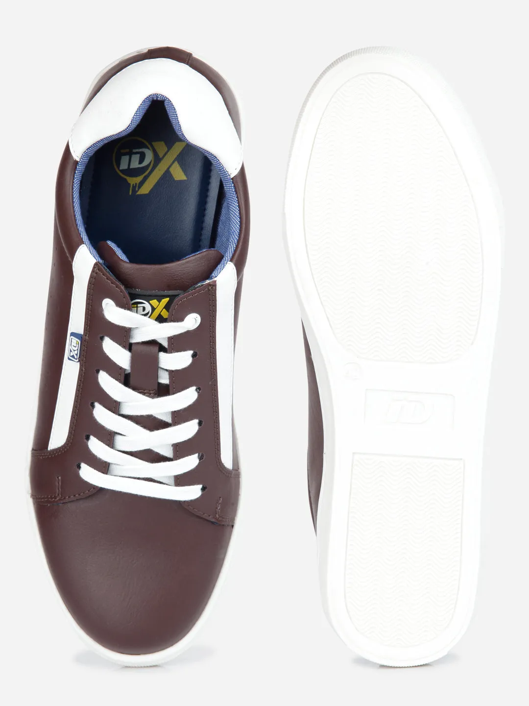 Men's Wine Lace Up Smart Casual Sneaker (IX1058)