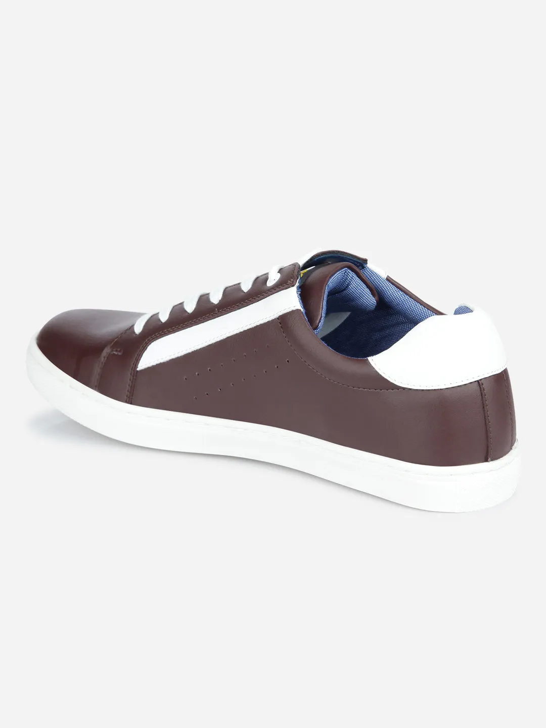 Men's Wine Lace Up Smart Casual Sneaker (IX1058)