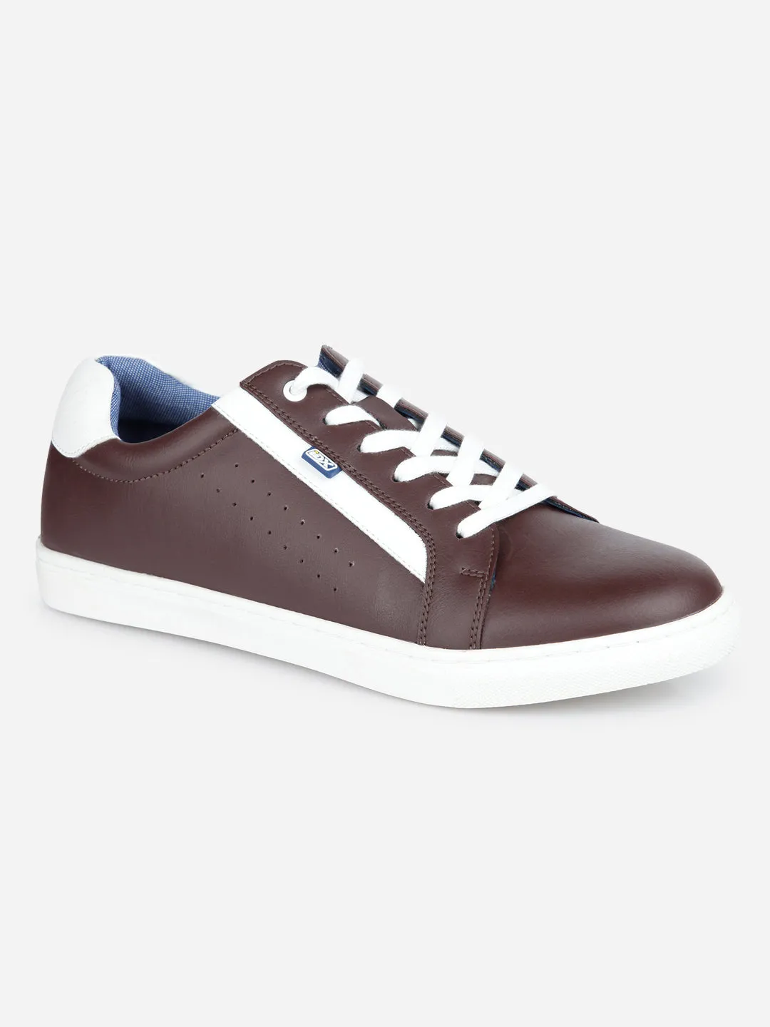 Men's Wine Lace Up Smart Casual Sneaker (IX1058)