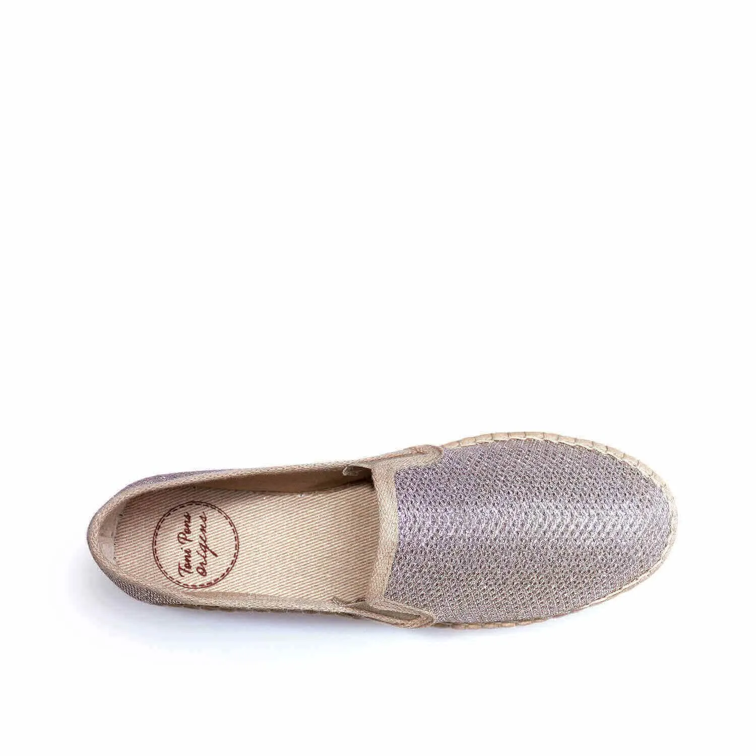 Metallic Cotton Blend Espadrilles for Women - Fonda-S