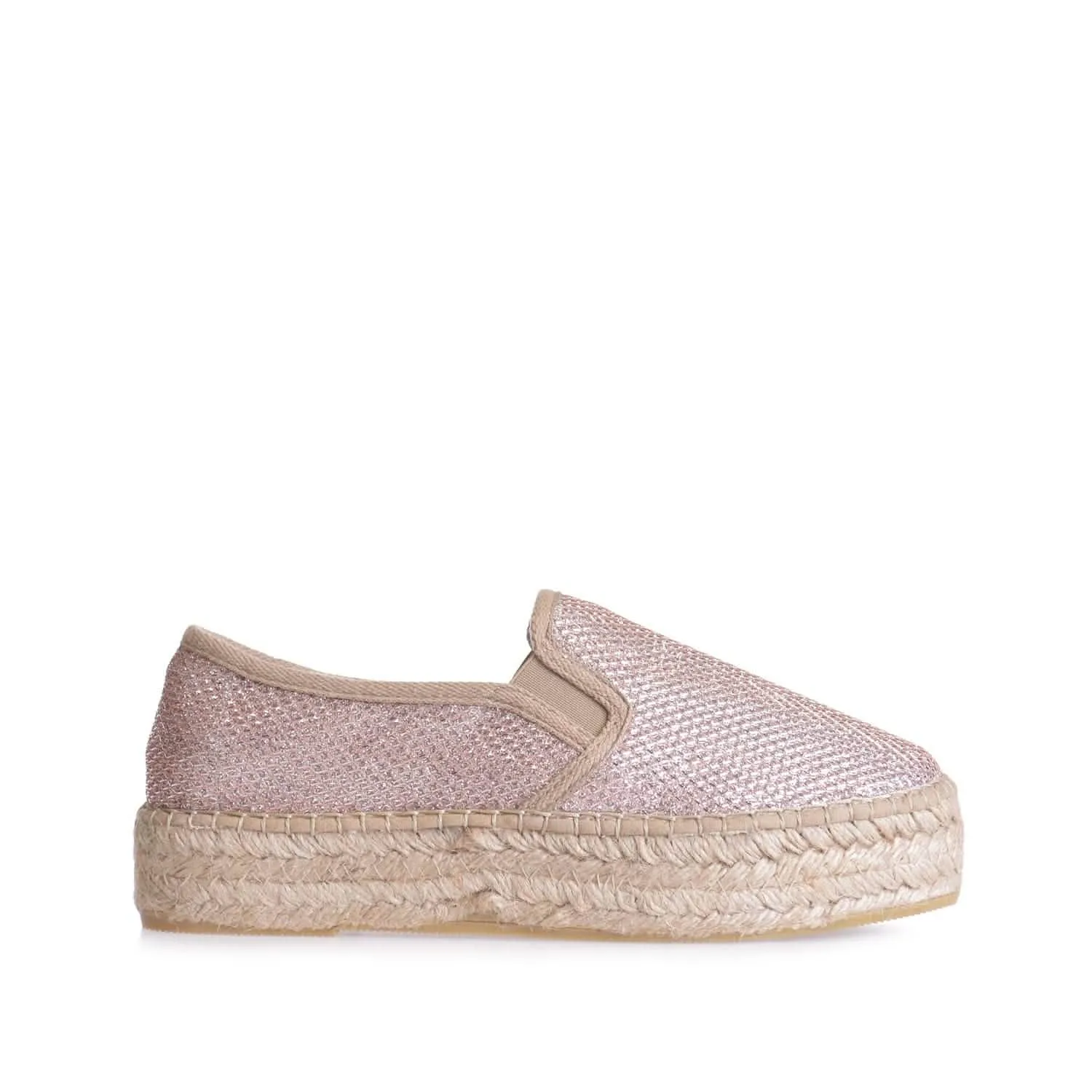 Metallic Cotton Blend Espadrilles for Women - Fonda-S