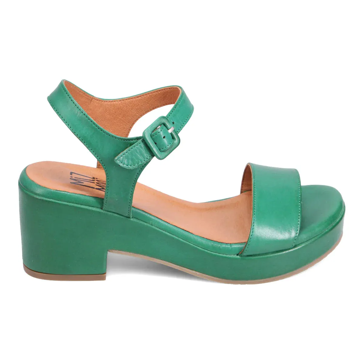 Miz Mooz GILLIE Platform Sandal in Emerald