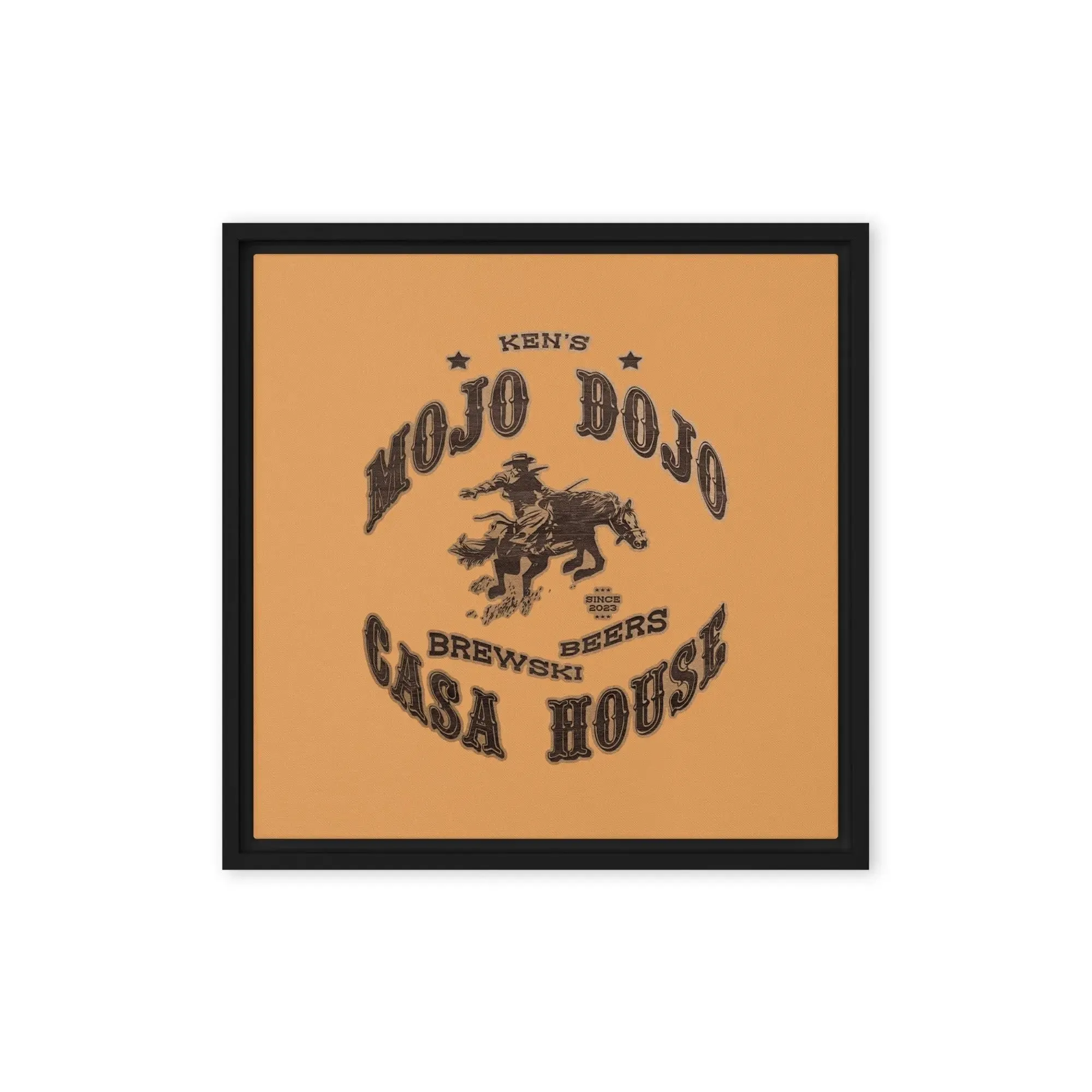 Mojo Dojo Casa House Framed canvas