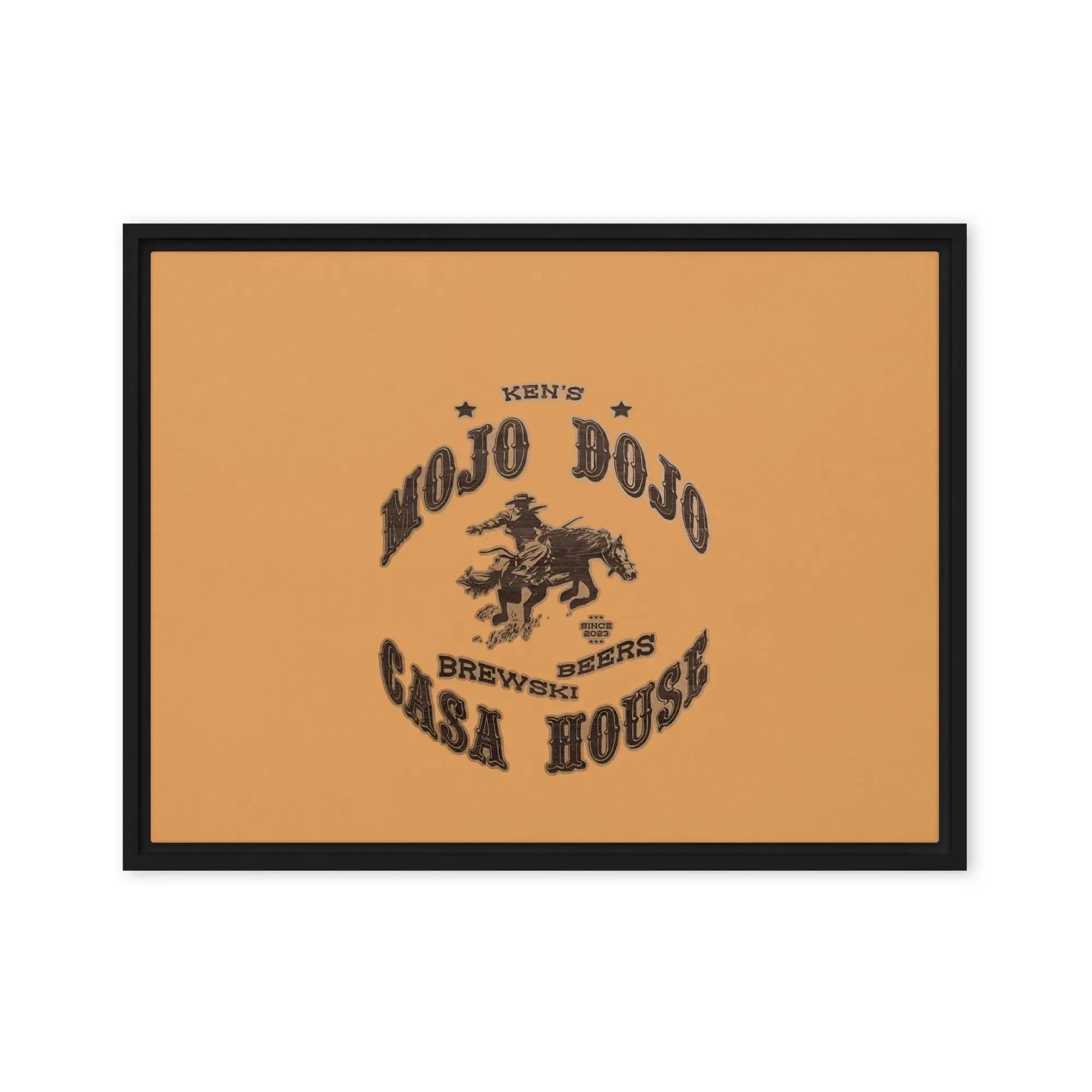 Mojo Dojo Casa House Framed canvas