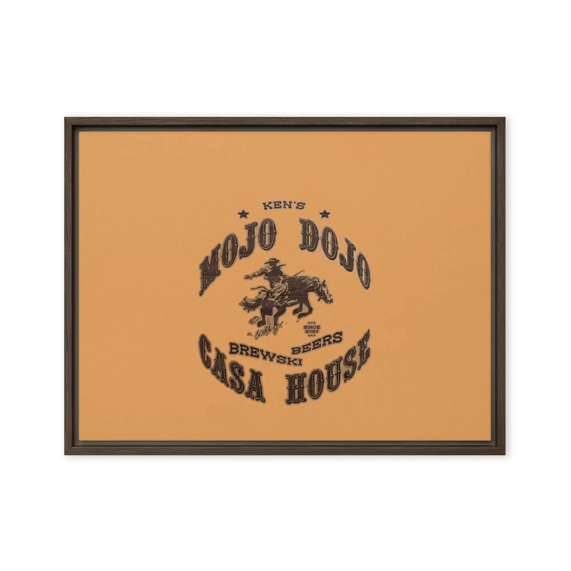 Mojo Dojo Casa House Framed canvas