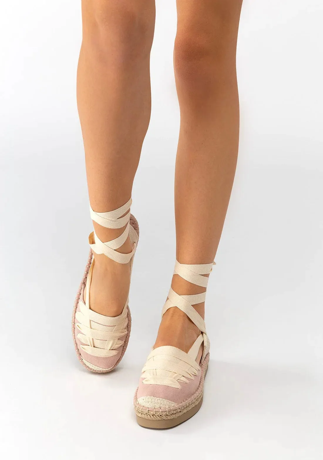 Nude wedge espadrilles