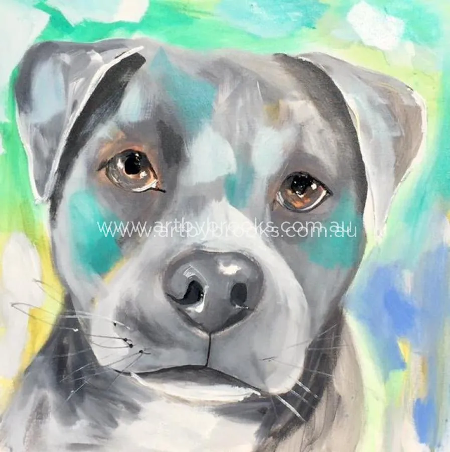 Pet portrait - Rocco - 50x50cm