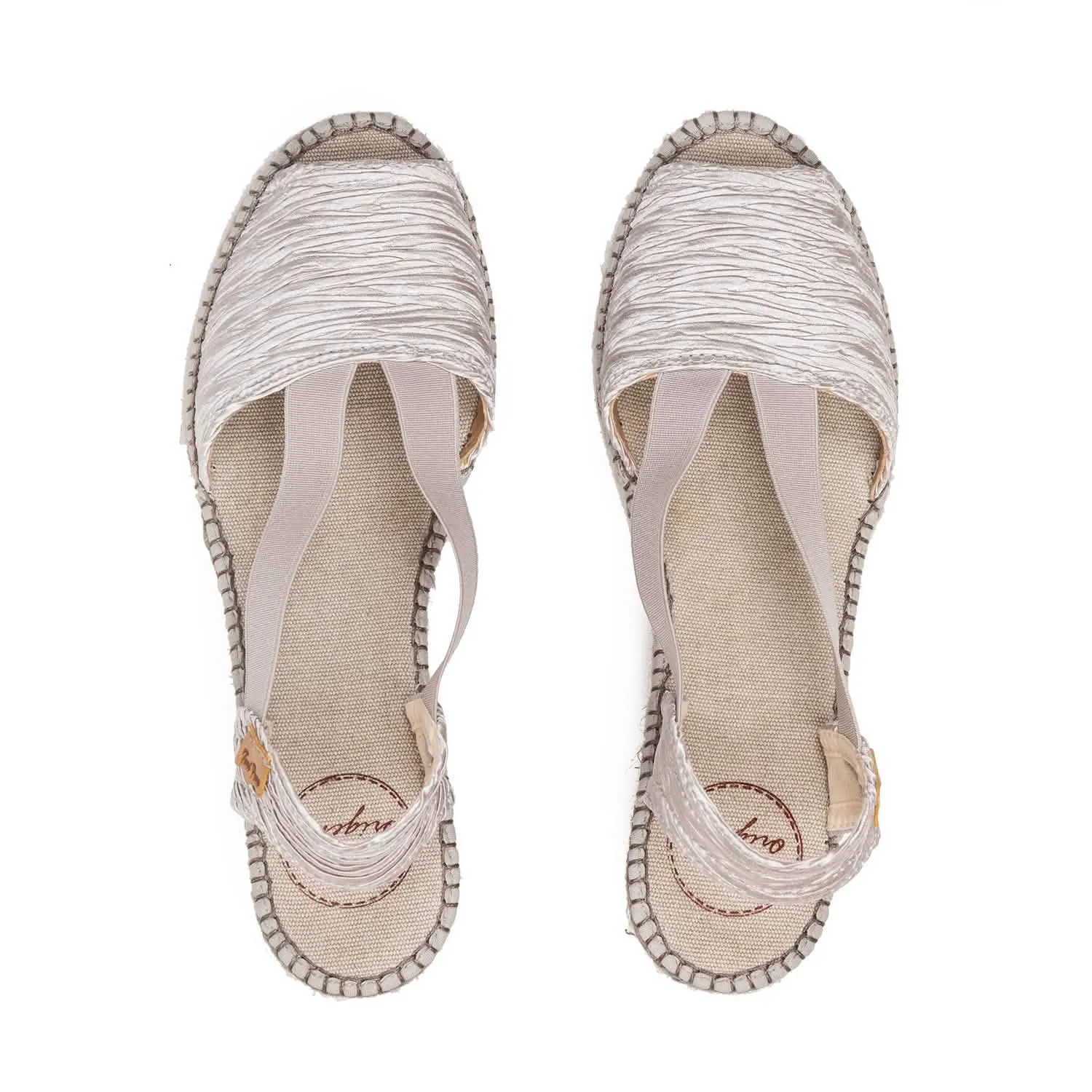 Plain Cotton Blend Wedge Espadrille for Women - Teide-PL