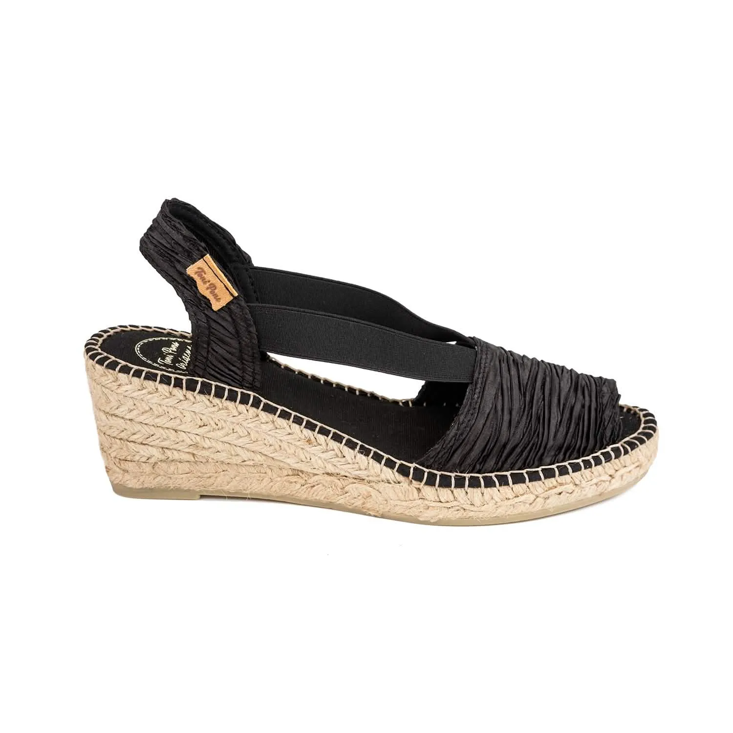 Plain Cotton Blend Wedge Espadrille for Women - Teide-PL