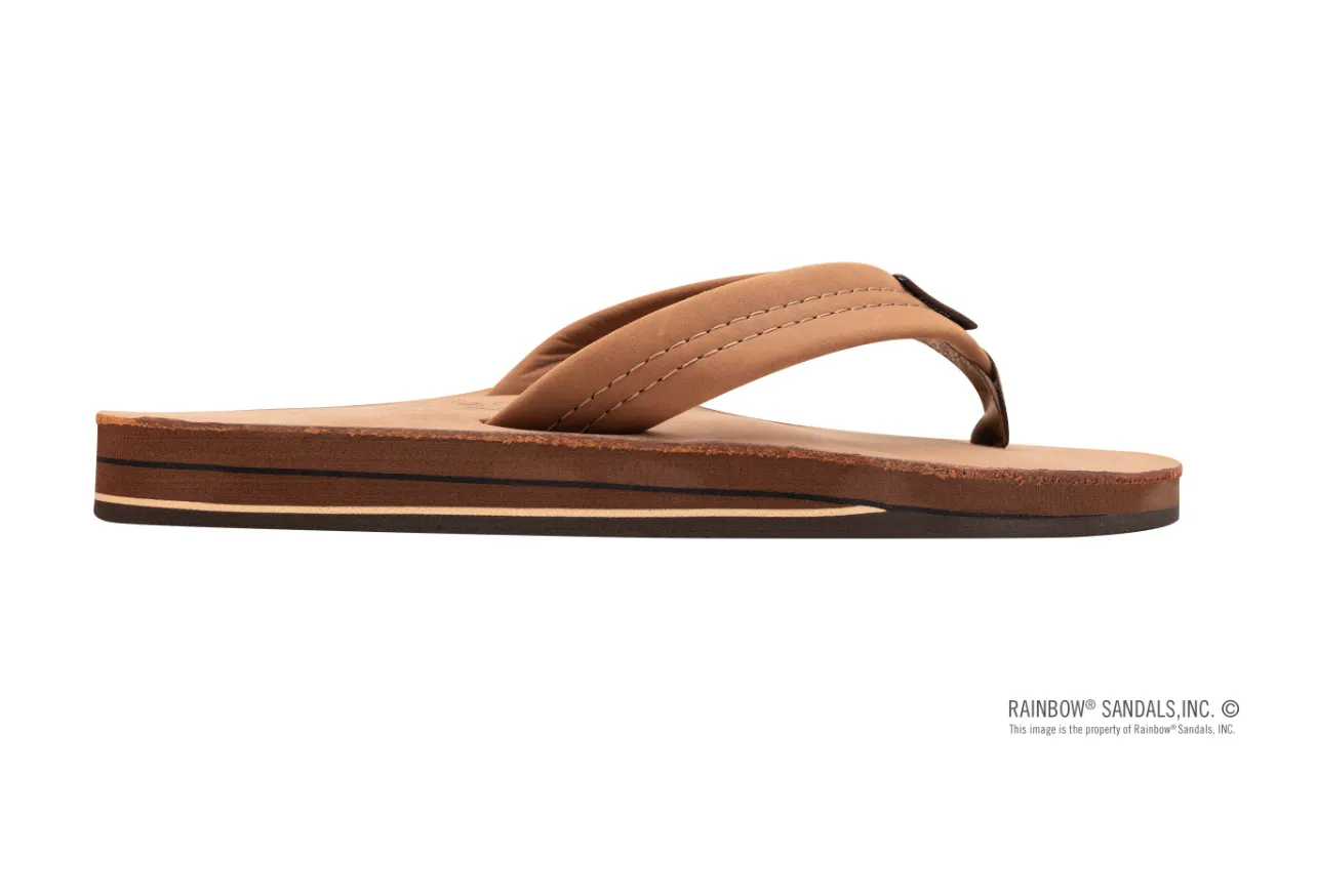 Premier Leather Double Layer Sandal Redwood