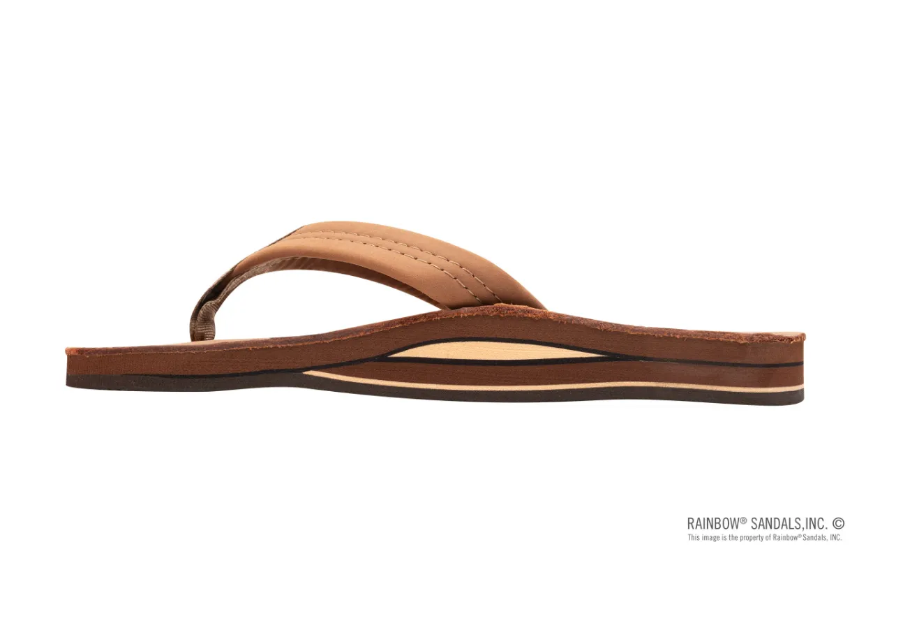 Premier Leather Double Layer Sandal Redwood