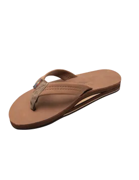 Premier Leather Double Layer Sandal Redwood