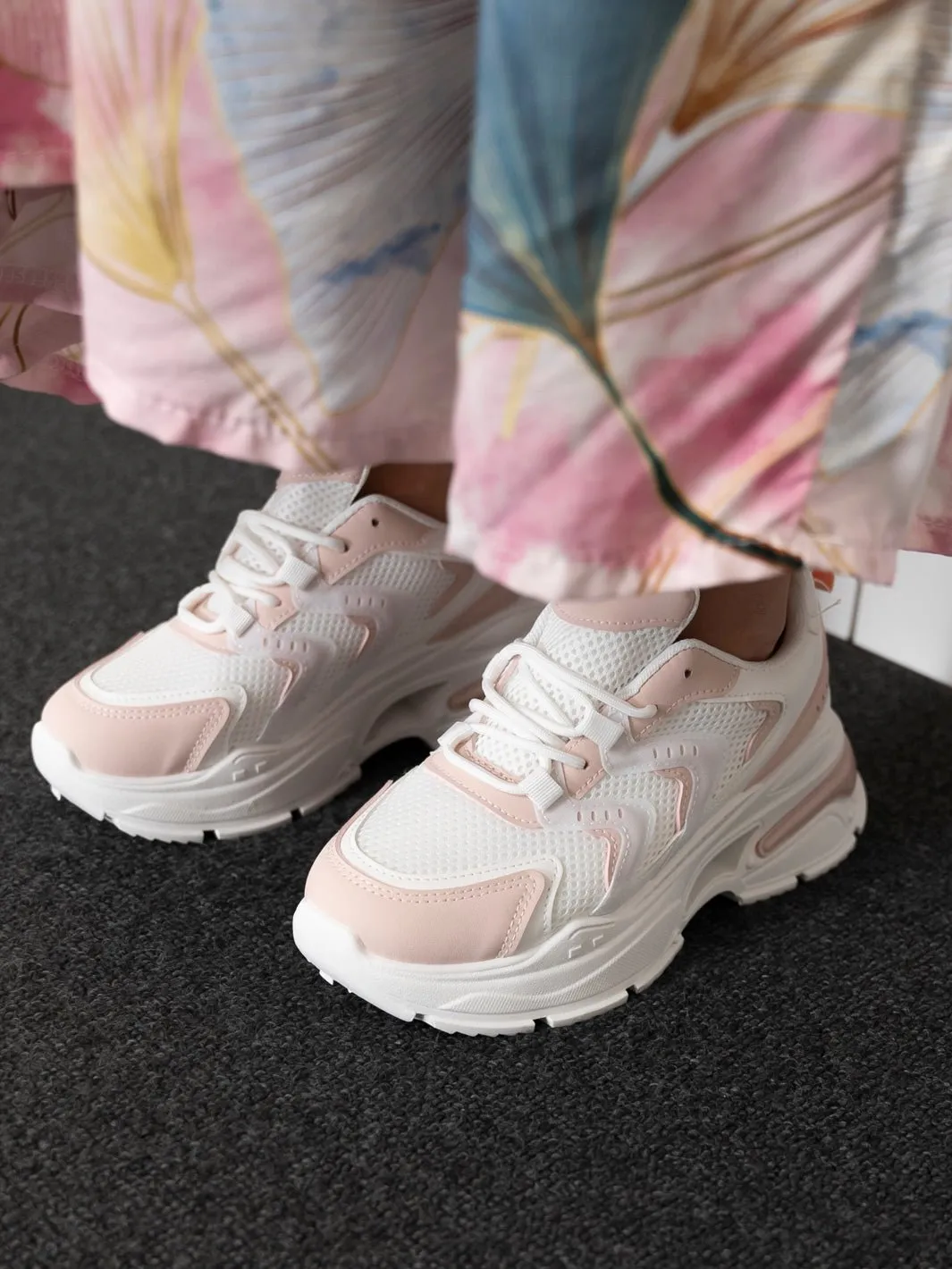 Raven sneakers white/pink