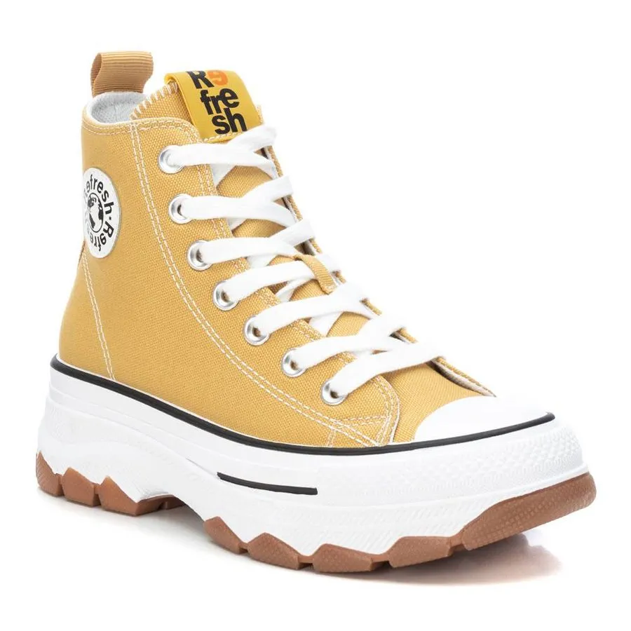 Refresh Platform High Top Sneaker in Yellow