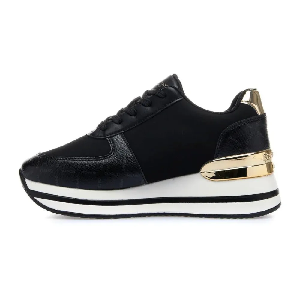 ROMEO GIGLI MILAN Platform Logo Sneakers Women AB2787544-BLKGLD