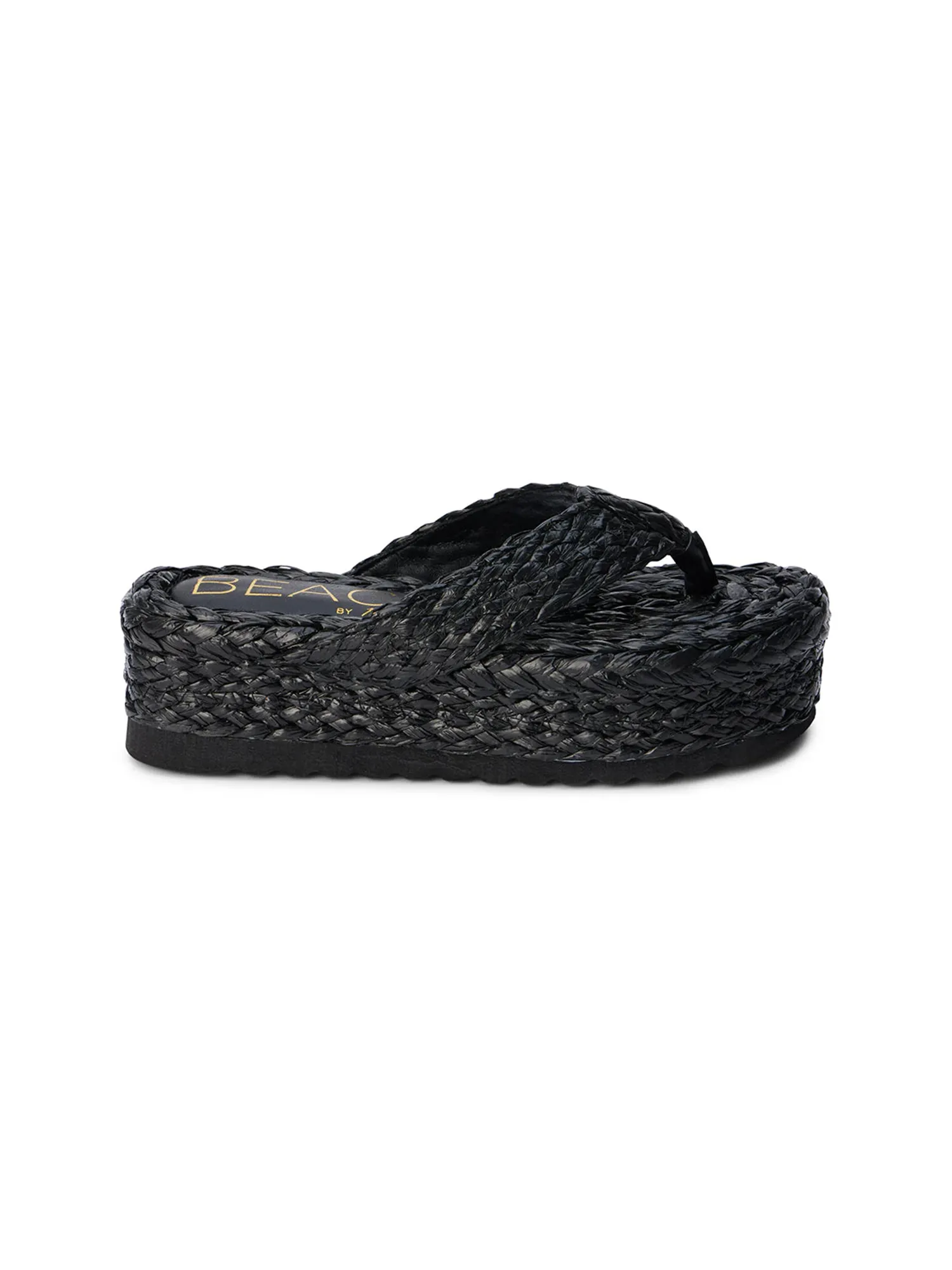 Sailor Raffia Sandal in Black