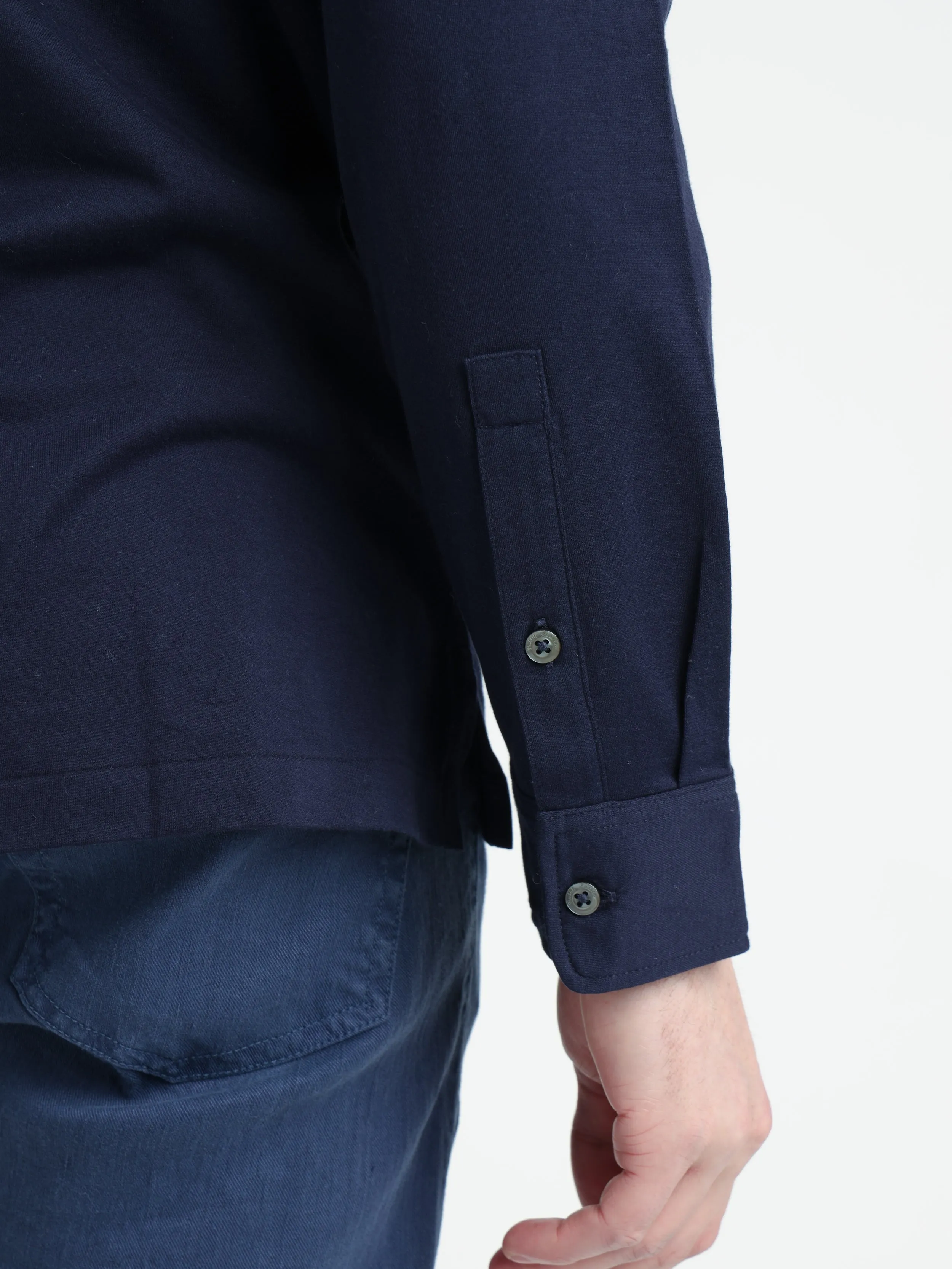 Spring Navy Lisle Pocket Polo Shirt