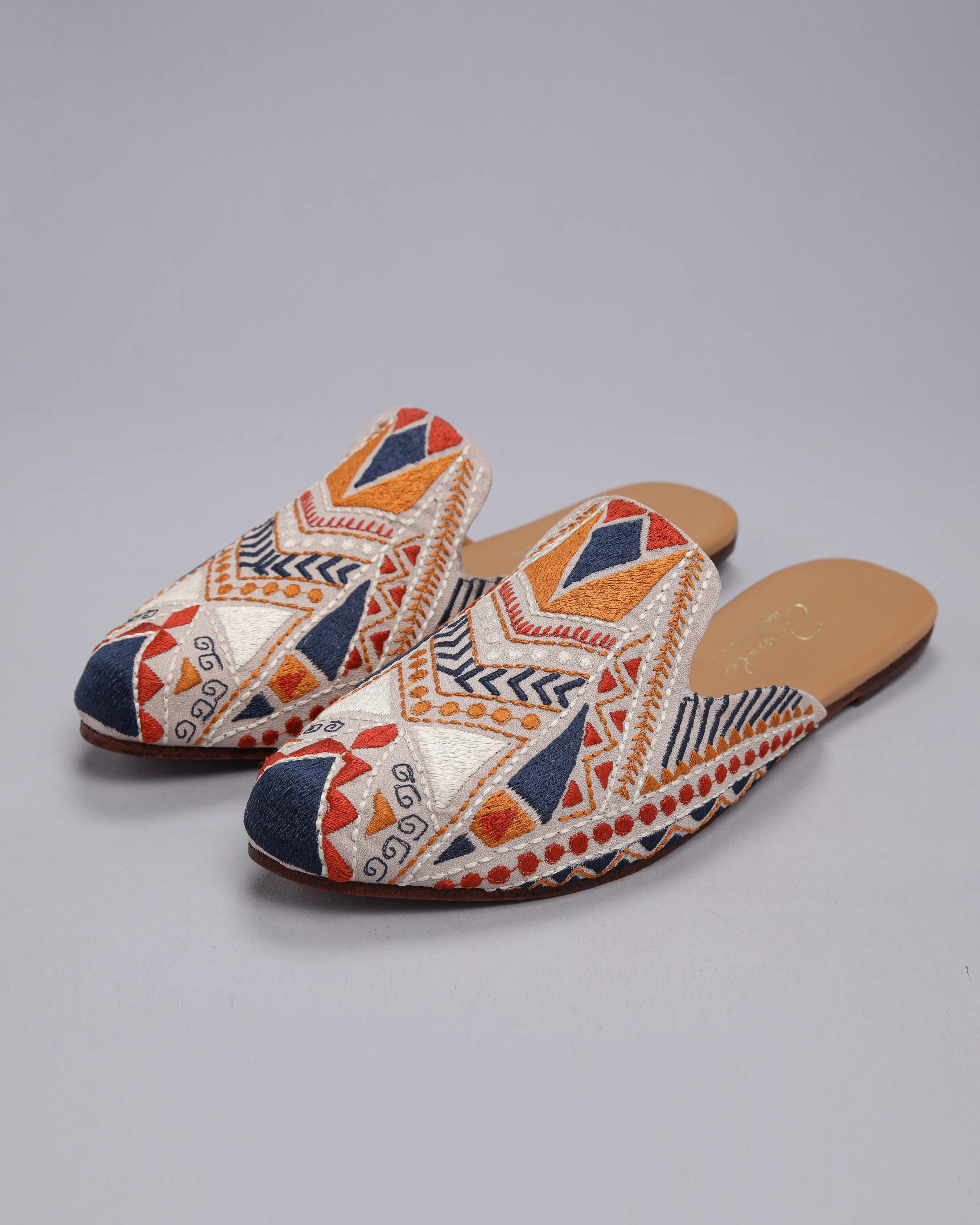 Square Hue Handcrafted Mules