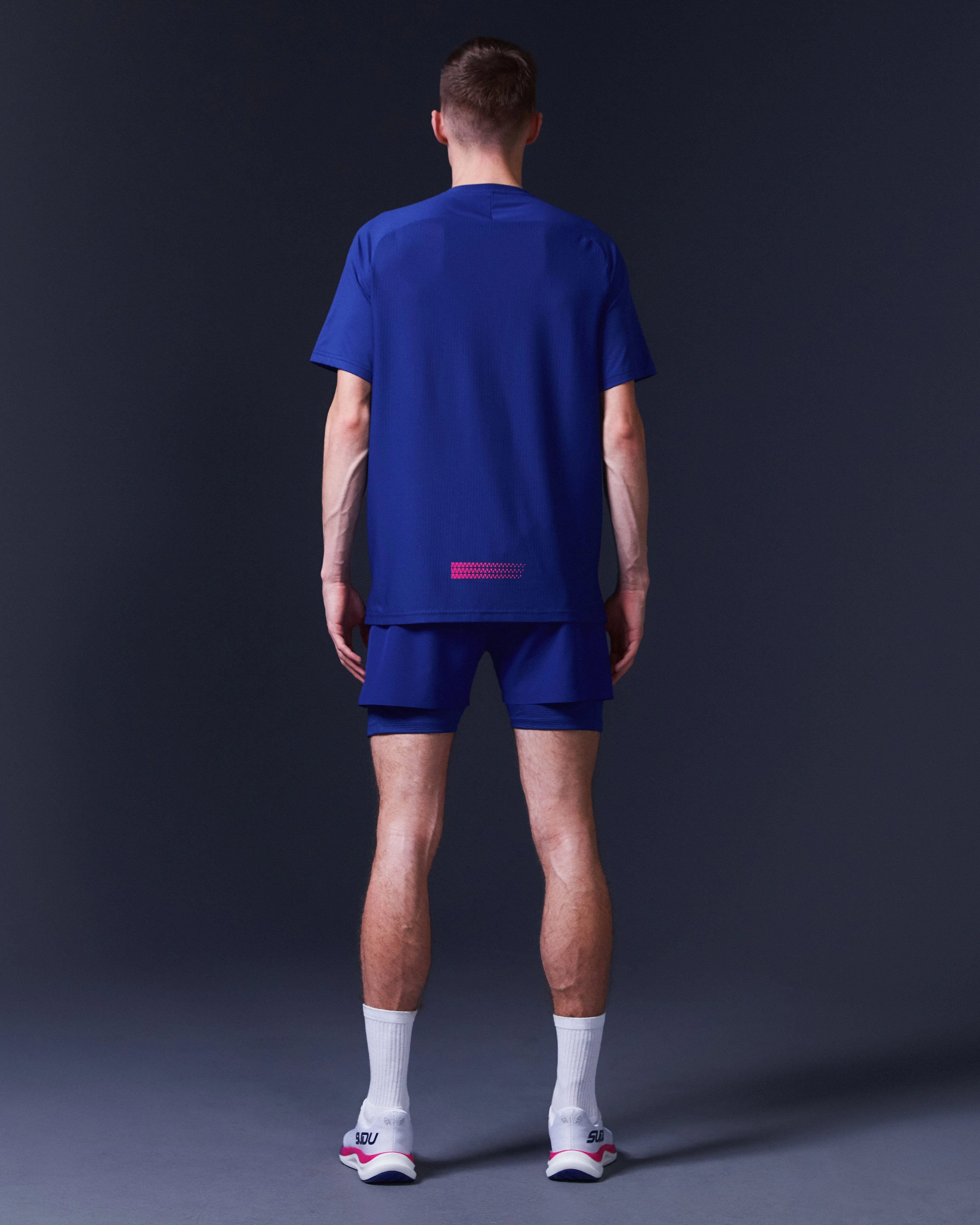 SRS 01 Run Shorts - Dark Blue/Pink