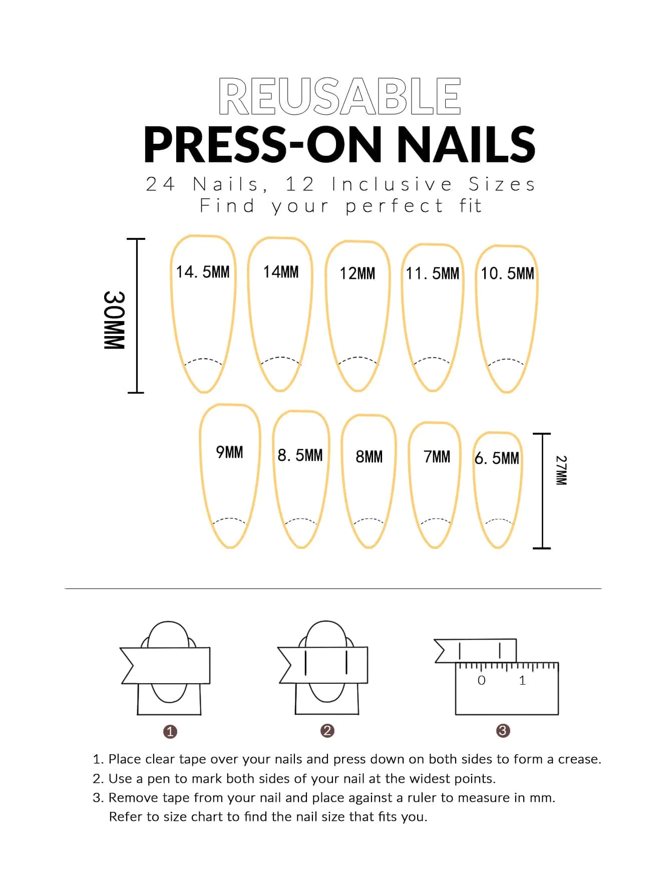 Stiletto Iridescent Pearlescent Press On Nails