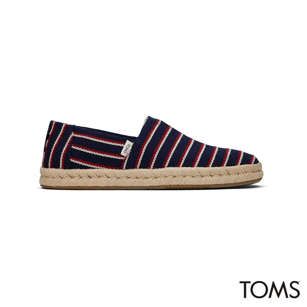 Toms Alpargata Men's Rope 2.0 Slip On - Univeristy Stripes