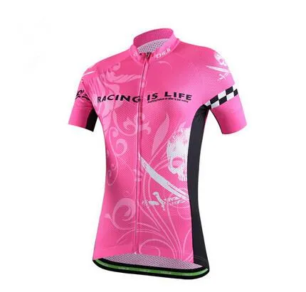 Tropical Racing Red Short Sleeve Cycling Jersey